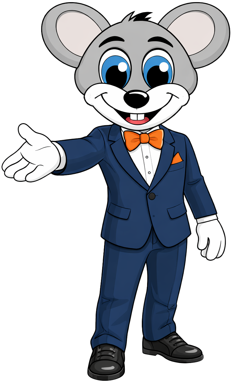 Maskottchen als Gastgeber